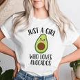 Just A Girl Who Loves Avocados Camiseta de mujer Regalos para ella