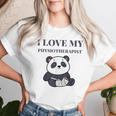Laurea Fisioterapista Fisioterapia Divertente Panda Maglietta da donna Regalos para ella
