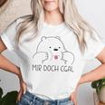 Mir Doch Egal Bär Slogan Women's T-shirt Frauen Geschenke für Sie