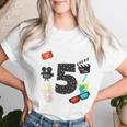 Movie Party 5Th Birthday Party 5 Year Old Birthday Boy Girl Women T-shirt Gifts for Her