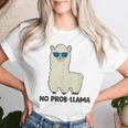 No Prob-Lama Alpaca No Prob-Lama Prob Llama Maglietta da donna Regalos para ella