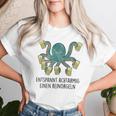 Relaxe Les Huit Bras Un Pur Orgue Pieuvre Et Bière Amusant T-shirt femme Cadeaux pour elle