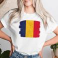 Romania Flag Women's Romania T-shirt Frauen Geschenke für Sie