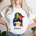 Romania Girls' Romania Woman Flag T-shirt Frauen Geschenke für Sie