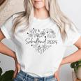 Schulkind 2024 Mädchen Kinder Blumen Einschulung Schulanfang T-shirt Frauen Geschenke für Sie