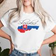 Slovakia Slovak Maps Slovakia Flag For Women T-shirt Frauen Geschenke für Sie