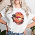 Summer Vibes Retro Groovy Summer Vibes Flamingo Women T-shirt Gifts for Her