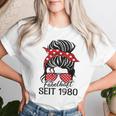 Vintage Fabelhaft Seit 1980 Frau Und Mädchen Geboren 1980 Gray T-shirt Frauen Geschenke für Sie