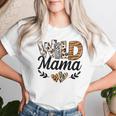 Wild Mama Birthday Family Mom Safari Zoo Jungle Animals Women T-shirt Gifts for Her