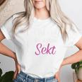 Women's Die Tut Nix Die Will Nur Sekt T-shirt Frauen Geschenke für Sie