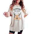 Albuquerque New Mexico Con Cactus Nel Deserto Nuovo Messico T-shirt comoda oversize da donna Ivory