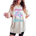Alpha Unicorn Maschio Arcobaleno Cool Sarcastico Ironico Umorismo Strano T-shirt comoda oversize da donna Ivory