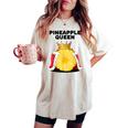 Ananas Queen Camicia Da Donna Con Ananas E Ananas T-shirt comoda oversize da donna Ivory
