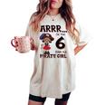Bambino Ragazza Pirata 6 Anni Piccolo Pirata 6° Compleanno T-shirt comoda oversize da donna Ivory
