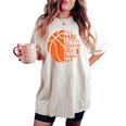 Basketball Divertente Una Ragazza Che Gioca A Basket Ragazzo T-shirt comoda oversize da donna Ivory