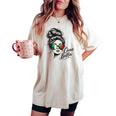 Ciao Bella Italian Flag Sunglasses Language Women's Oversized Comfort T-shirt Ivory