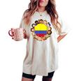 Colombia Flag Hispanic Heritage Month Kid Boy Girl Colombian Women's Oversized Comfort T-shirt Ivory