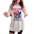Cowgirl My Last Rodeo Despedida De Soltera Novia Chica Sureña Sin Mangas Camiseta extragrande cómoda para mujer Ivory