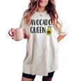 Avocado Per Donne Ragazze Regina Di Avocado T-shirt comoda oversize da donna Ivory