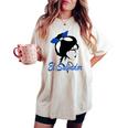 El Salvador Girl Salvadoran Bandiera Salvadoregna T-shirt comoda oversize da donna Ivory