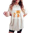Enfant Jeais Être Grande Soeur Filles Drôle Girafe T-shirt oversize confortable pour femme Ivory