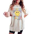 Fourth Grade Vibes Smile Face 4Th Grade Team Back To School Women's Oversized Comfort T-shirt Ivory