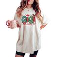Gigi Claus Christmas Pajama Santa Claus Family Matching Women's Oversized Comfort T-shirt Ivory