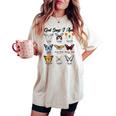 God Says I Am Butterfly Christian Jesus Lover Religious Women's Oversized Comfort T-shirt Ivory