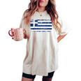 Grecia Bandiera Uomini Donne Bambini Grecia T-shirt comoda oversize da donna Ivory