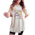 Groovy Back To School Divertente Bruh We Back Insegnanti Donne Carine T-shirt comoda oversize da donna Ivory