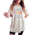 Groovy Flower Girl Proposal Wedding Bridesmaid Bridal Shower Women's Oversized Comfort T-shirt Ivory