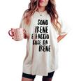Irene Maglia Con Testo Divertente Donna Ragazza Bambina T-shirt comoda oversize da donna Ivory