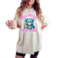 Just A Cute Girl Who Loves Anime And Ramen For Girls Women's Oversized Comfort T-shirt Ivory