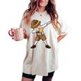 Oktoberfest Lederhosen Dabbing T Beer Cameriere Dab T-shirt comoda oversize da donna Ivory