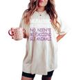 Sarcastiche Sarcastica Donna Amante Degli Animali T-shirt comoda oversize da donna Ivory