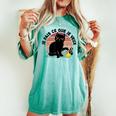 Chat Humour Fille Enfant Je Fais Ce Que Jeeux T-shirt oversize confortable pour femme Chalky Mint