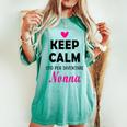Donna Keep Calm Sto Per Diventare Nonna Festa Della Mamma Con Collo A T-shirt comoda oversize da donna Chalky Mint