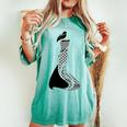 Donna Palestina Ragazza Palestinese Conestito Kofia Con Collo A T-shirt comoda oversize da donna Chalky Mint