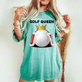 Golf Queen Da Giocatore Di Golf Da Donna Golf Per Ragazze T-shirt comoda oversize da donna Chalky Mint