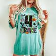 Halloween Spooky 4Th Grade Halloween Team Student Teacher Women's Oversized Comfort T-shirt Chalky Mint