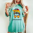 Messy Bun Lady Formentera Ibiza Spagna T-shirt comoda oversize da donna Chalky Mint