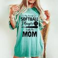 Softball Mom My Favorite Player Calls Me Mom T-shirt comoda oversize da donna Chalky Mint