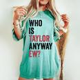Taylor Nome Chi È Taylor Comunque Ew Girl Groovy 80 T-shirt comoda oversize da donna Chalky Mint