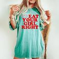Treat Your Girl Right Y2k T-shirt comoda oversize da donna Chalky Mint