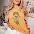 Acchiappasogni Boho Wolf Acchiappasogni T-shirt comoda oversize da donna Mustard
