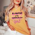 Auntie Of The Birthday Girl Mouse Family Matching Aunt Women's Oversized Comfort T-shirt Mustard