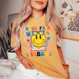 Book Fair Vibes Teacher Librarian School Reading Book Lover Women's Oversized Comfort T-shirt Mustard