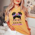 Bruh It's My 12Th Birthday 12 Year Old Birthday For Girl Women's Oversized Comfort T-shirt Mustard