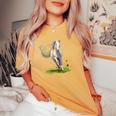 Cavallo Donne Bambini Cavallo Regalo Equestre T-shirt comoda oversize da donna Mustard