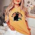 Chat Humour Fille Enfant Je Fais Ce Que Jeeux T-shirt oversize confortable pour femme Mustard